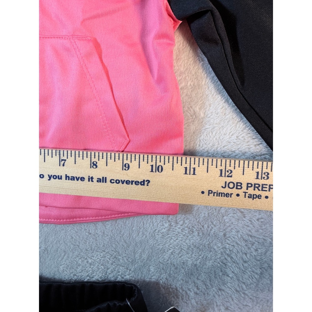 Nike Girls Pink Black‎ 2 Piece Tracksuit Set Full Zip Jacket Pants Size 12M NWT - Picture 6 of 16